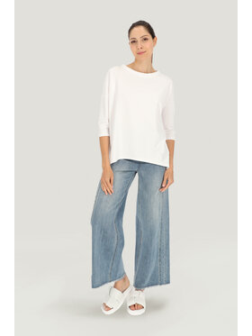 Deni Cler Milano Deni Cler Milano Bluza T-DC-W303-E2-10-10-1 Biały Oversize