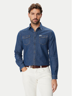 Guess Guess дънкова риза M6BH02 D2069 Син Regular Fit