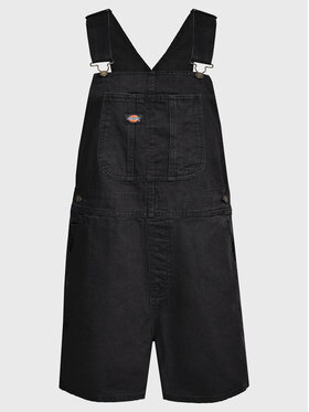 Dickies Dickies Jeans hlače z naramnicami Duck Canvas DK0A4XPT Črna Regular Fit