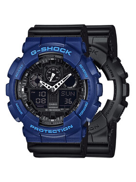 Casio Casio Zegarek SET GA-100-1A1ER + BEZEL 10527398 + PASEK 10347688 Czarny