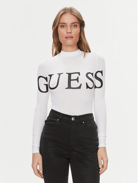 Guess Guess Боді Giulia V4RP09 K68D2 Білий Slim Fit