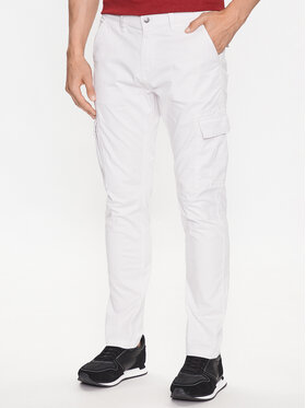 Guess Guess Bavlnené nohavice M2GB27 WCNZ0 Biela Slim Fit