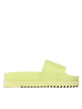 Tommy Jeans Tommy Jeans Klapki Elev Fltfrm Pl Sld EN0EN02110 Zielony