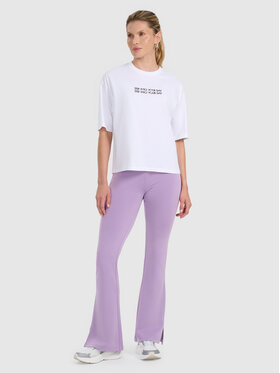 4F 4F Legginsy SMART OFFICE Fioletowy Slim Fit