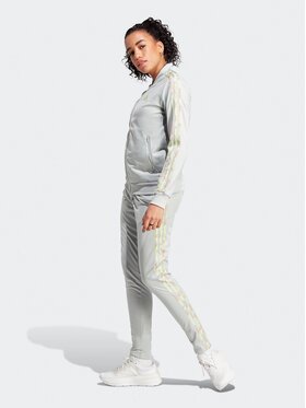 adidas adidas Treniņtērps Essentials 3-Stripes IJ8788 Pelēks Slim Fit