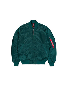 Alpha Industries Alpha Industries Kurtka bomber MA-1 VF 59 Long Zielony Slim Fit