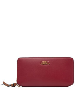 Tommy Hilfiger Tommy Hilfiger Портфейл Th Leather Lrg Za Wallet AW0AW18941 Червен