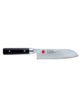 Kasumi Kasumi Nóż japoński Santoku Damascus Czarny