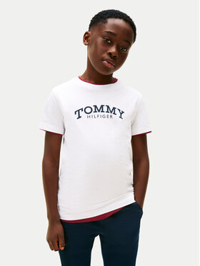 Tommy Hilfiger Tommy Hilfiger T-Shirt Monotype Print KB0KB10051 D Bílá Regular Fit