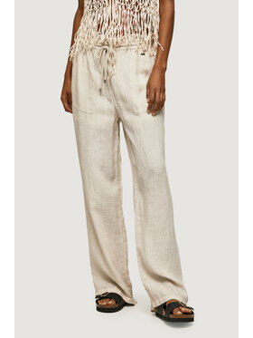 Pepe Jeans Pepe Jeans Pantaloni da donna CLOE Beige Palazzo Fit