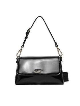 Calvin Klein Calvin Klein Handtasche Ck Must Dbl Strap Mini Bag_Shiny K60K612772 Schwarz