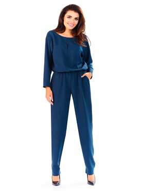 Infinite You Infinite You Jumpsuit M142 Blu scuro Basic Fit
