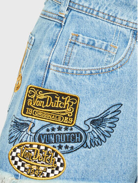 Von Dutch Jeans Kratke Hlače Emery 6 210 001 Modra Regular Fit