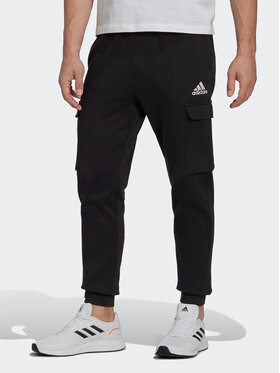 adidas adidas Sportinės kelnės Essentials Fleece Regular Tapered Cargo Joggers HL2226 Juoda Regular Fit