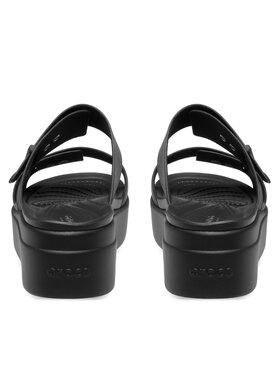 Crocs Natikači Brooklyn Sandal Lowwdg 207431 Črna