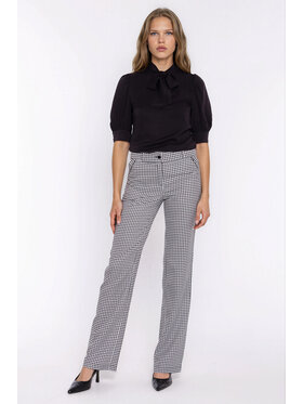 NIFE NIFE Kalhoty z materiálu SD142 Barevná Cropp Flare Fit
