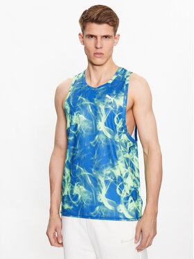 Puma Puma Tank top marškinėliai Run Favorite Aop 523148 Mėlyna Regular Fit