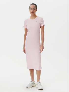 Tommy Jeans Tommy Jeans Rochie de zi DW0DW19721 Roz Slim Fit