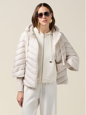 Oltre Oltre Kurtka puchowa F049J000207N011 Biały Boxy Fit