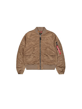 Alpha Industries Alpha Industries Kurtka bomber CWU MA-1 No Cords Bomber Jacket Women Brązowy Oversize