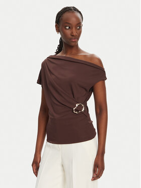 Rinascimento Rinascimento Bluse CFC0123483003 B401 Braun Regular Fit