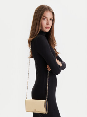 Tommy Hilfiger Tommy Hilfiger Rankinė Icon Flap W/Chain Met AW0AW17959 Auksinė