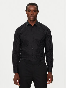 HUGO Hugo Cămașă Elisha02 50519824 Negru Extra Slim Fit