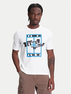 Kappa Kappa T-krekls 351U8JW 001 Balts Regular Fit