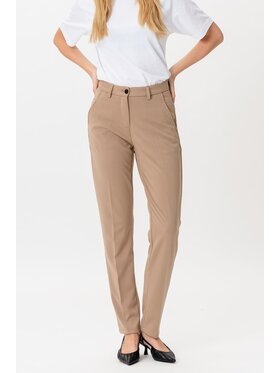 TeeShoppen TeeShoppen Spodnie garniturowe 'Perform Collection' Beżowy Regular Fit
