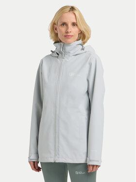 Jack Wolfskin Jack Wolfskin Outdoor kabát Trailtime 2l A63902 Szürke Regular Fit