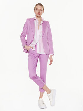 Weekend Max Mara Hlače Gineceo 23513107 Ljubičasta Slim Fit