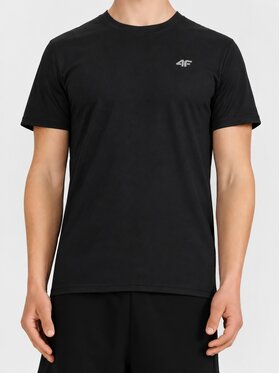 4F 4F T-Shirt 4FWAW26TTSHM4914-20S Μαύρο Regular Fit