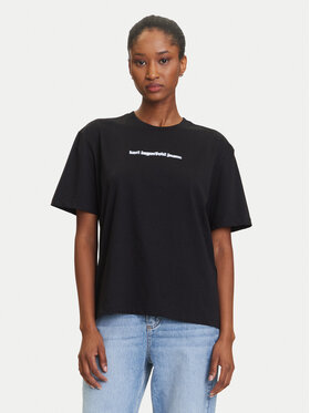 Karl Lagerfeld Jeans Karl Lagerfeld Jeans T-shirt A3W17039 Crna Regular Fit