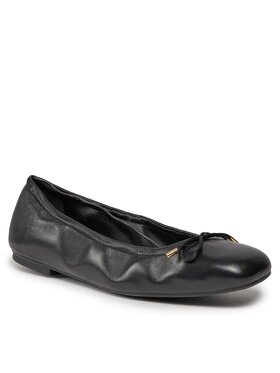 Stuart Weitzman Balerinke Bardot Bow Flat SG577 Črna