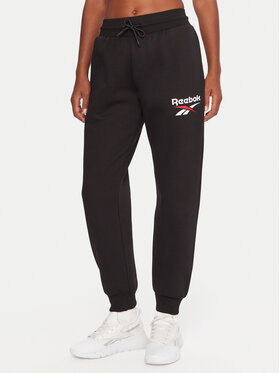 Reebok Reebok Donji dio trenerke Stacey RK25166CCW Crna Regular Fit