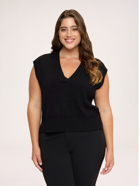 Fiorella Rubino Fiorella Rubino Top M278L008560N033 Czarny Cropp Fit