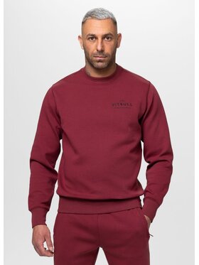 PITBULL PITBULL Bluza SAMPSON Bordowy Regular Fit