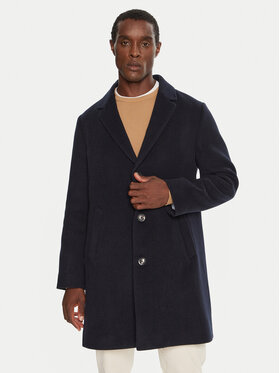Tommy Hilfiger Tommy Hilfiger Вовняне пальто MW0MW36611 Cиній Regular Fit