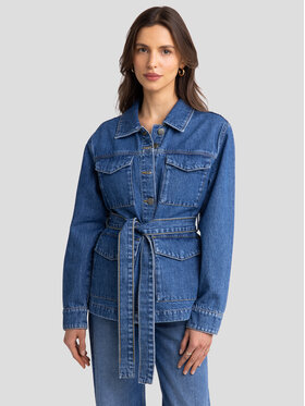 BIG STAR BIG STAR Kurtka jeansowa CHELSEY Niebieski Basic Fit