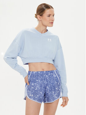 Under Armour Under Armour Μπλούζα Ua Rival Terry Os Crop Crw 1382738-539 Μπλε Loose Fit