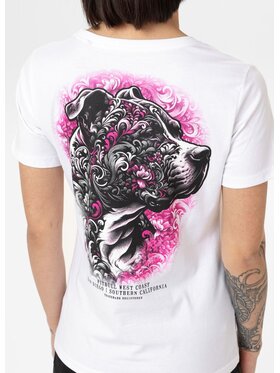 PITBULL PITBULL T-Shirt Koszulka damska TATTOO XS Biały Regular Fit