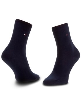 Tommy Hilfiger Tommy Hilfiger 2er-Set hohe Damensocken 371221 Dunkelblau