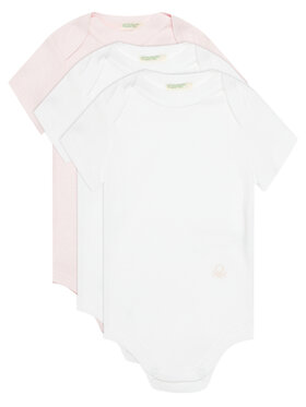 United Colors Of Benetton Комплект дитячих боді 3GI70B079 Рожевий