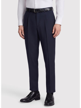 Pako Lorente Pako Lorente Spodnie garniturowe P26WP-6G-015 Granatowy Slim Fit