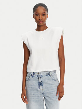 Patrizia Pepe Patrizia Pepe T-särk 2M4443/J289-W103 Valge Regular Fit