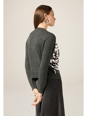 Oltre Oltre Cardigan M399J005144N013 Grigio Regular Fit