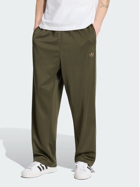 adidas adidas Spodnie materiałowe 159018 Zielony Loose Fit