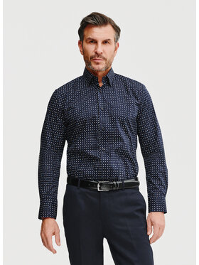 Pako Lorente Pako Lorente Koszula P25SF-1X-038 Granatowy Slim Fit