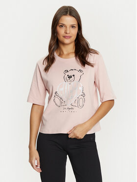 Guess Guess Marškinėliai V5RI09 I3Z14 Rožinė Regular Fit