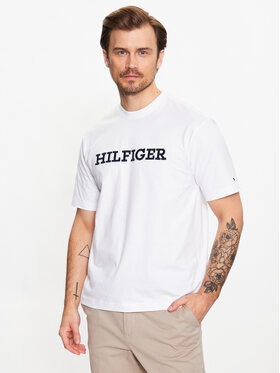 Tommy Hilfiger Tommy Hilfiger Tričko Monotype MW0MW31539 Biela Regular Fit